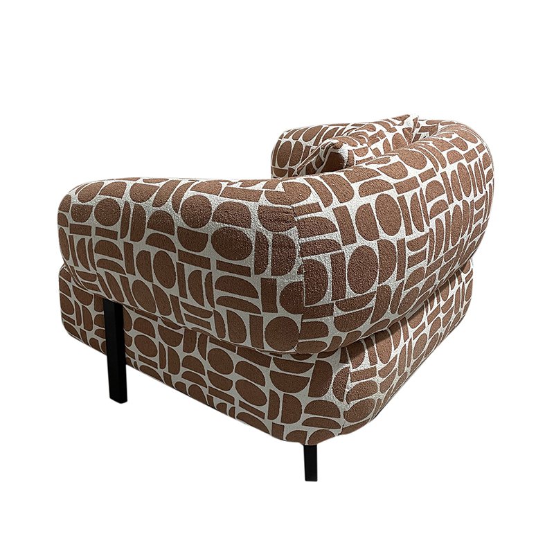 Curated Handmade Luxury Lounge Chair in Timeless Terracotta