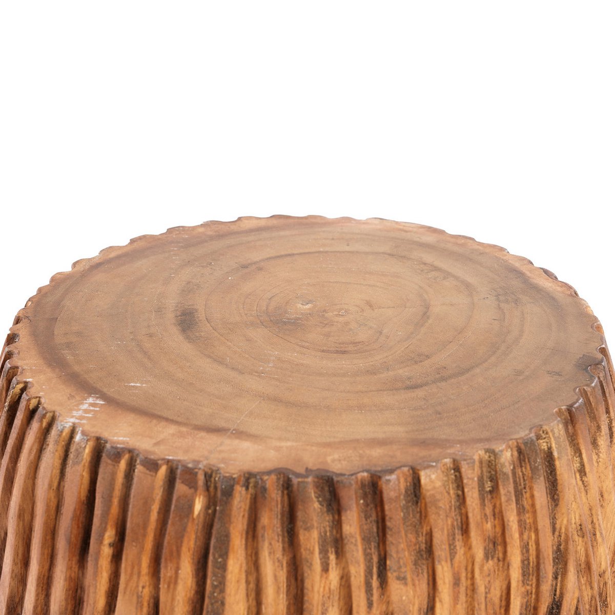 Celebes carved wood stool