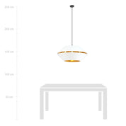 LUNOR 1 White Gold Pendant Lamp