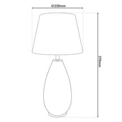 Timeless Luxury Handmade Ceramic Table Lamp, Artisan Design