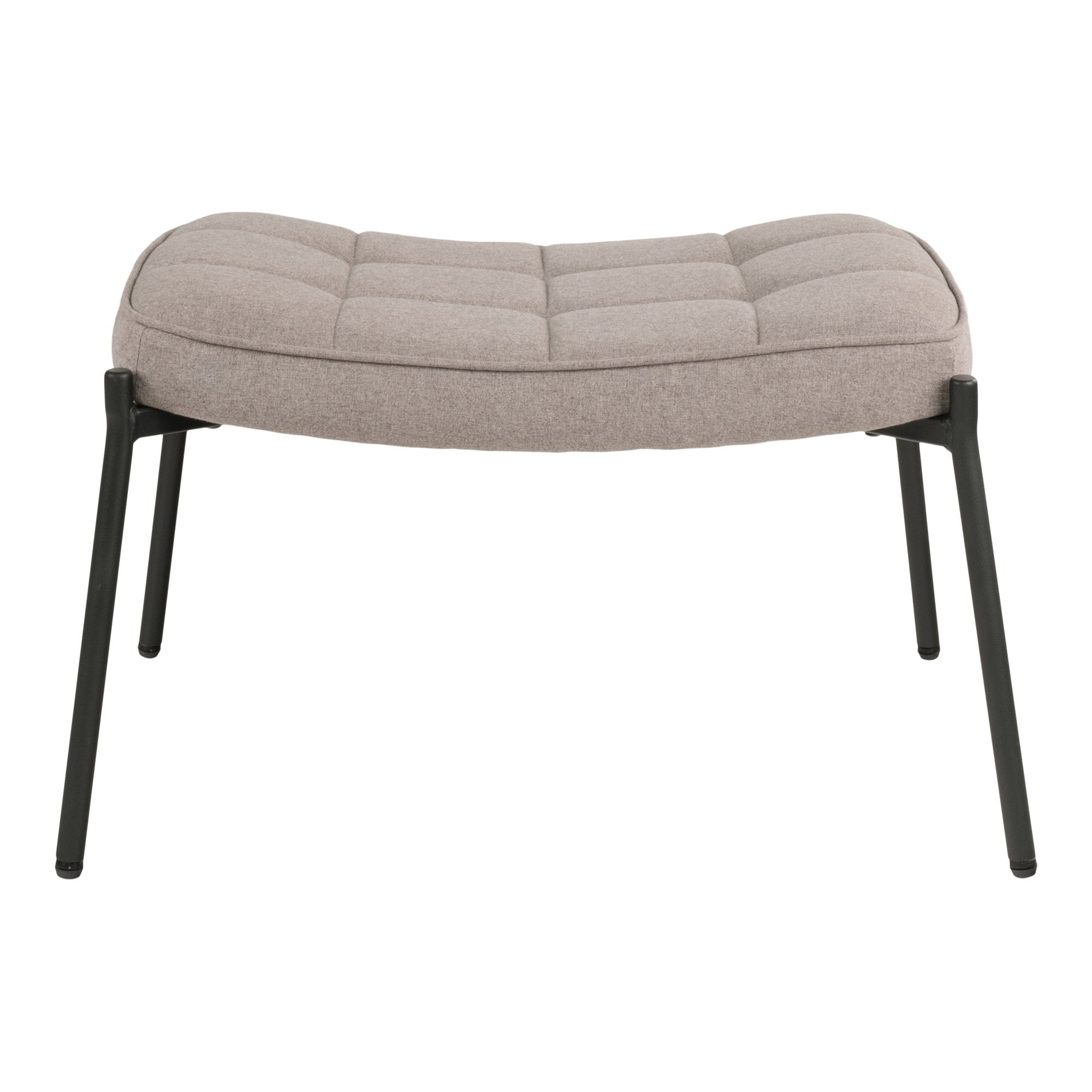 Glasgow Footrest - Footrest, stone, black legs HN1231