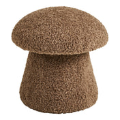Enna Pouf - Pouf, artificial fur, brown ø45x45 cm, HN1062