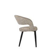 Elegant Hand-Finished Tusk Chairs in Neutral Tones - Set of 2