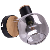 Handcrafted Fumoso Glass Wall Lamp - Timeless Artisan Design