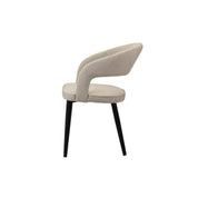 Elegant Hand-Finished Beige Tusk Chair Set of 2, Artisanal Craftsmanship