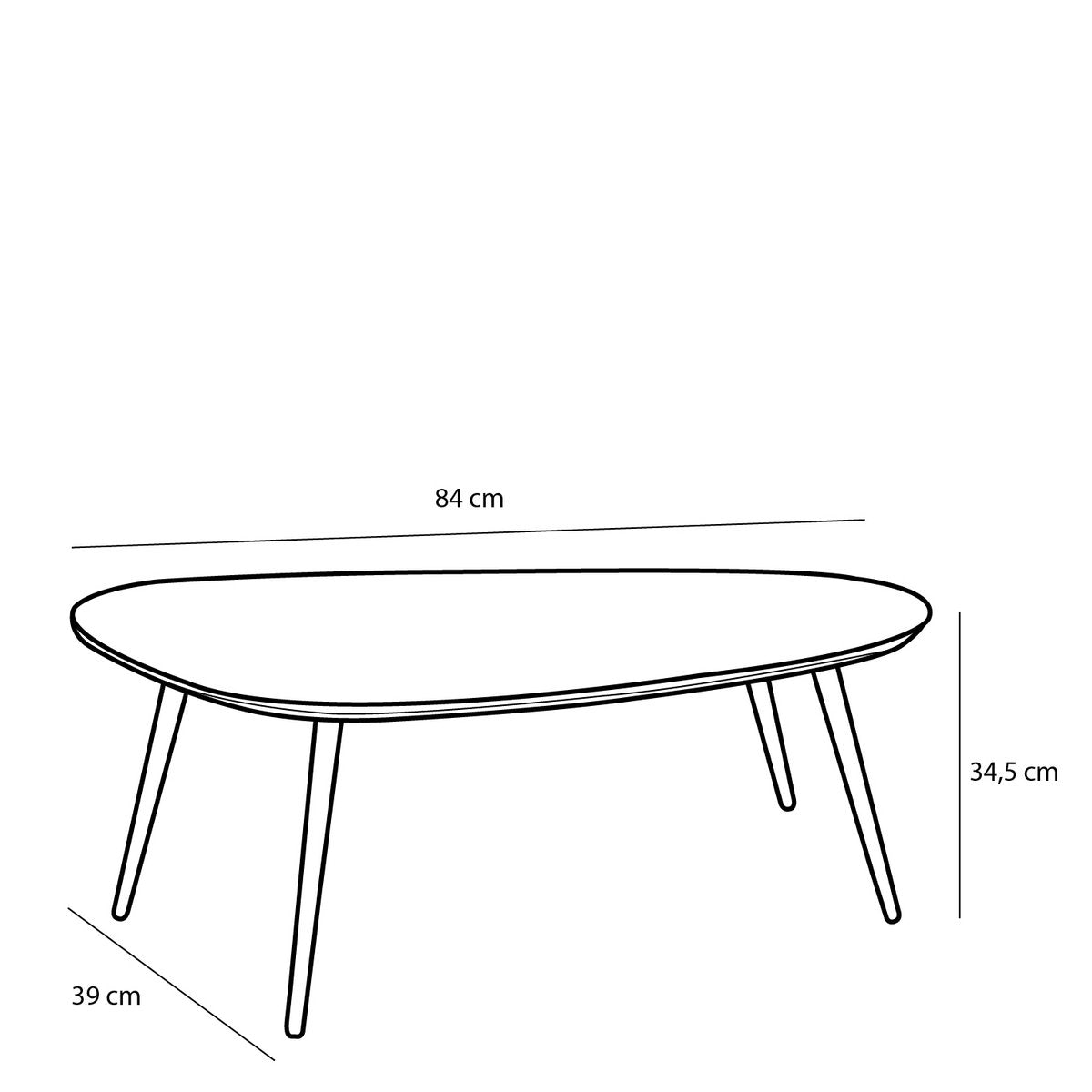 Handcrafted Recycled Wood & Metal Side Table Set (2 pcs)