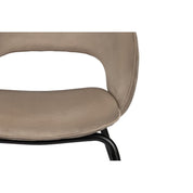 Elegant Hand-Finished Rainbow Chairs in Neutral Tones - Set of 2