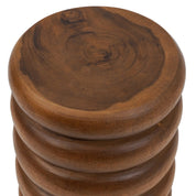 Umiko spiral teak stool