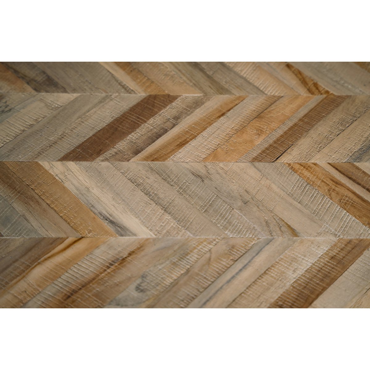 Handcrafted Artisan Herringbone Bench in Premium Natural Design