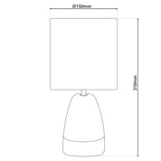 Handcrafted Ceramic Table Lamp "Cremona" - Timeless Luxury Design