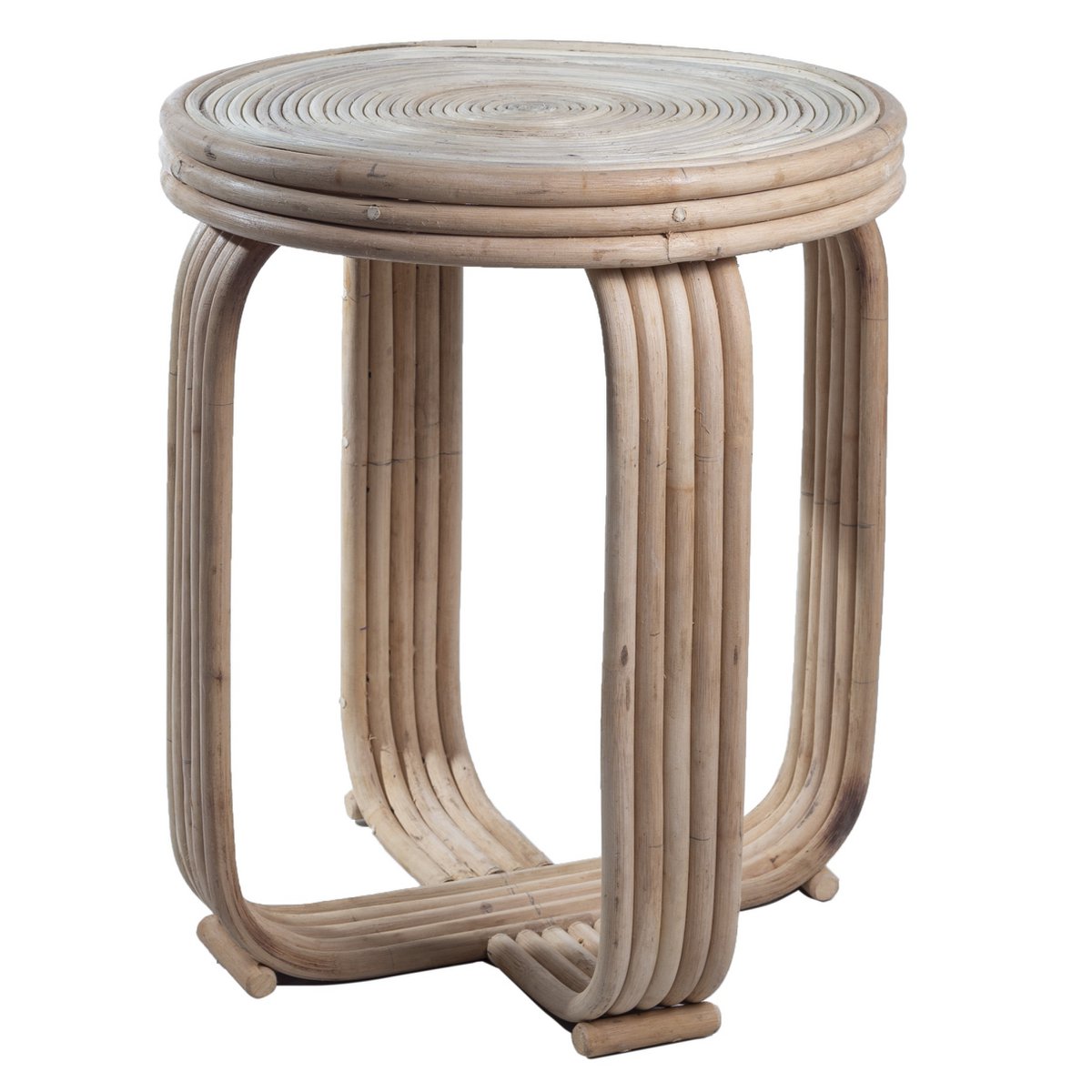 Handcrafted Luxury Rattan Side Table - Timeless Artisan Design
