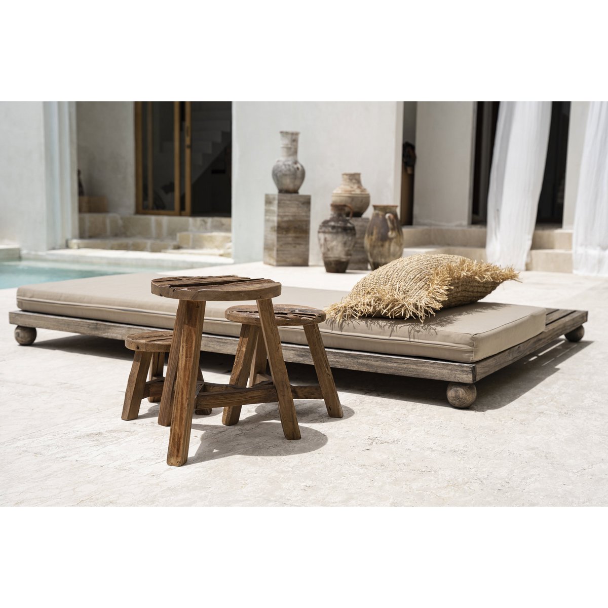 Yatai Teak Stool – Large