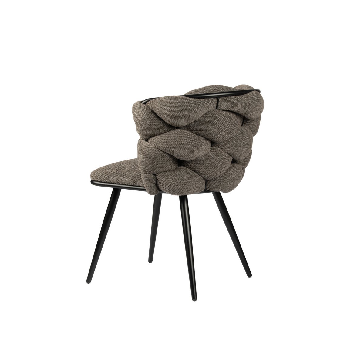 Elegant Hand-Finished Taupe Rock Chairs - Artisanal Craftsmanship