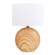 Handcrafted Luxury Ceramic Table Lamp with Natural Fabric Shade