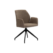 FANNUR PTP Hand-Finished Rotating Chair in Organic Brown