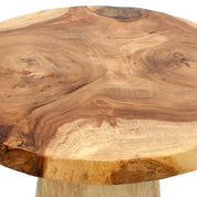 Handcrafted Luxury Timber Conic Side Table - Artisan Design