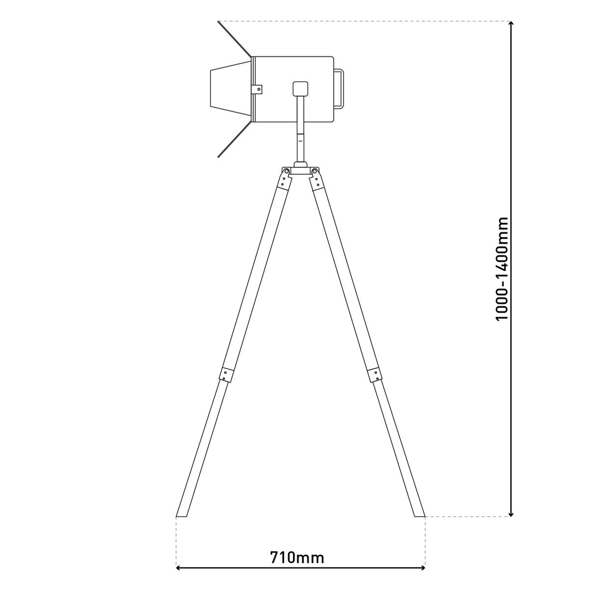 Premium Handmade Three-Legged Standing Lamp in Natural Design