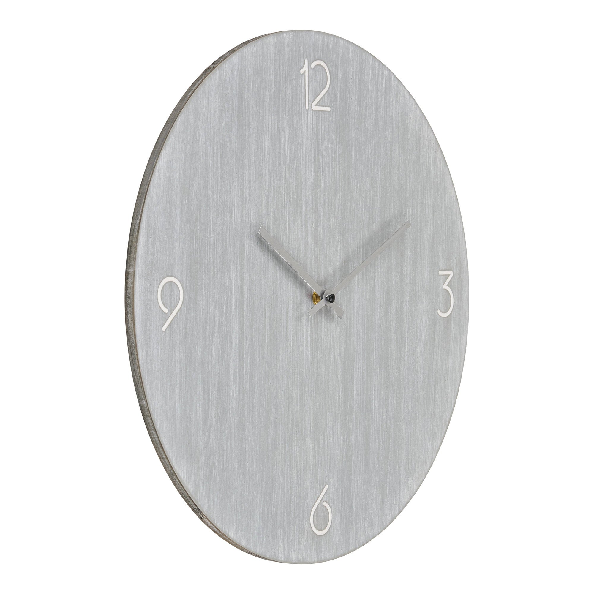 Ravenna Wall Clock - Wall clock, MDF, light grey, silent movement ø40