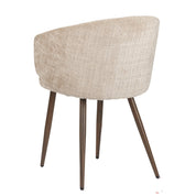 Elegant Hand-Finished Luna Chairs in Cream - Artisanal Craftsmanship