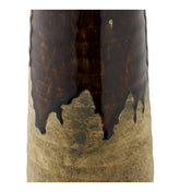 Vase - Vase, ceramic, brown ø11x39 cm