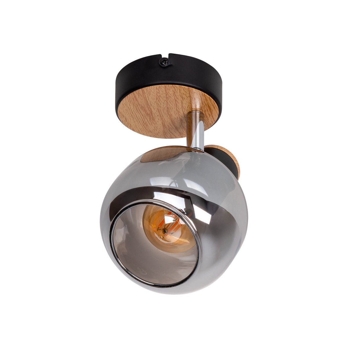 Handcrafted Fumoso Glass Wall Lamp - Timeless Artisan Design