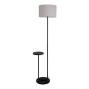 Timeless Artisan Standing Lamp with Curated Black Metal Design