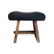 Suar & Leather fusion stool