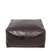 Nappa leather pouf