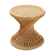 Handmade Rattan Side Table - Timeless Artisan Design, Beige