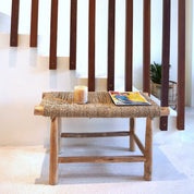 Timeless Artisan Bench Crafted from Premium Natural Seagrass