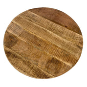 Handcrafted Luxury Round Coffee Table with Artisan Metal Frame