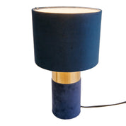 Handcrafted Gold & Blue Table Lamp – A Touch of Timeless Elegance