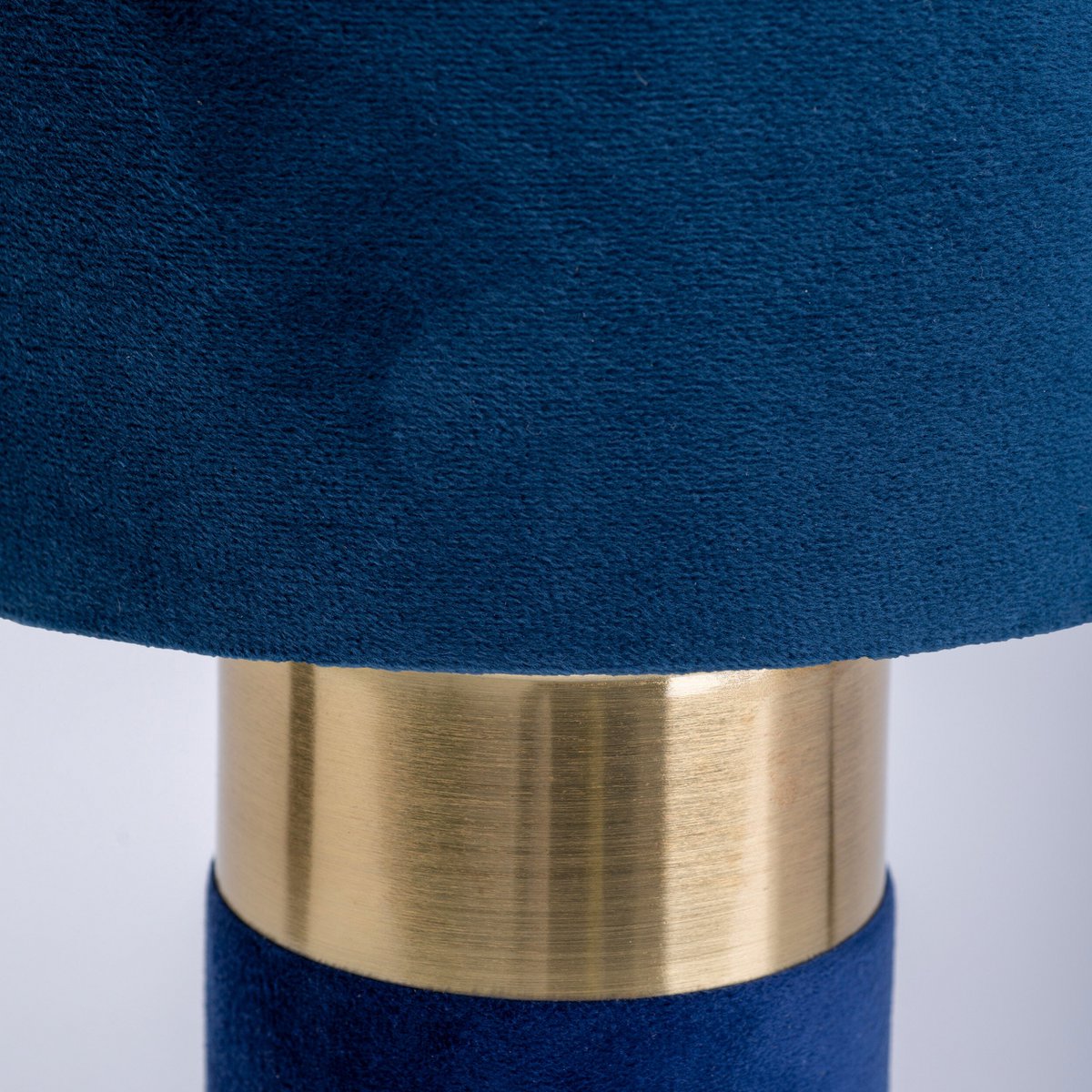 Handcrafted Gold & Blue Table Lamp – A Touch of Timeless Elegance