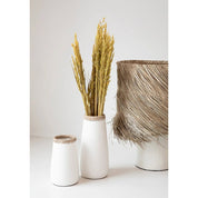 Handcrafted Timeless Vase in White Natural Design - FANNUR BBL