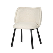 Elegant Hand-Finished Panda Chair Set in Serene White Pearl