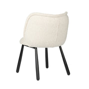 Elegant Hand-Finished Panda Chair Set in Serene White Pearl
