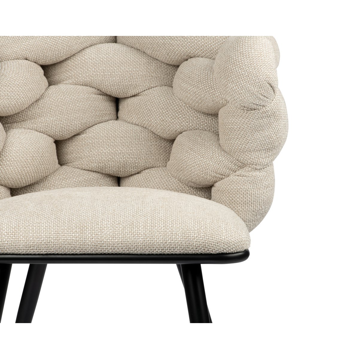 Elegant Beige Rocking Chairs - Artisanal Craftsmanship Set