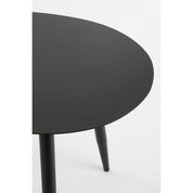 Modern Black Metal Nesting Side Table Set (2 pcs)