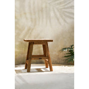 Yoke reclaimed teak stool – tall