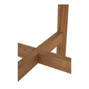 Terracina Side Table - Side table, acacia/terrazzo, white/natural ø37x48 cm