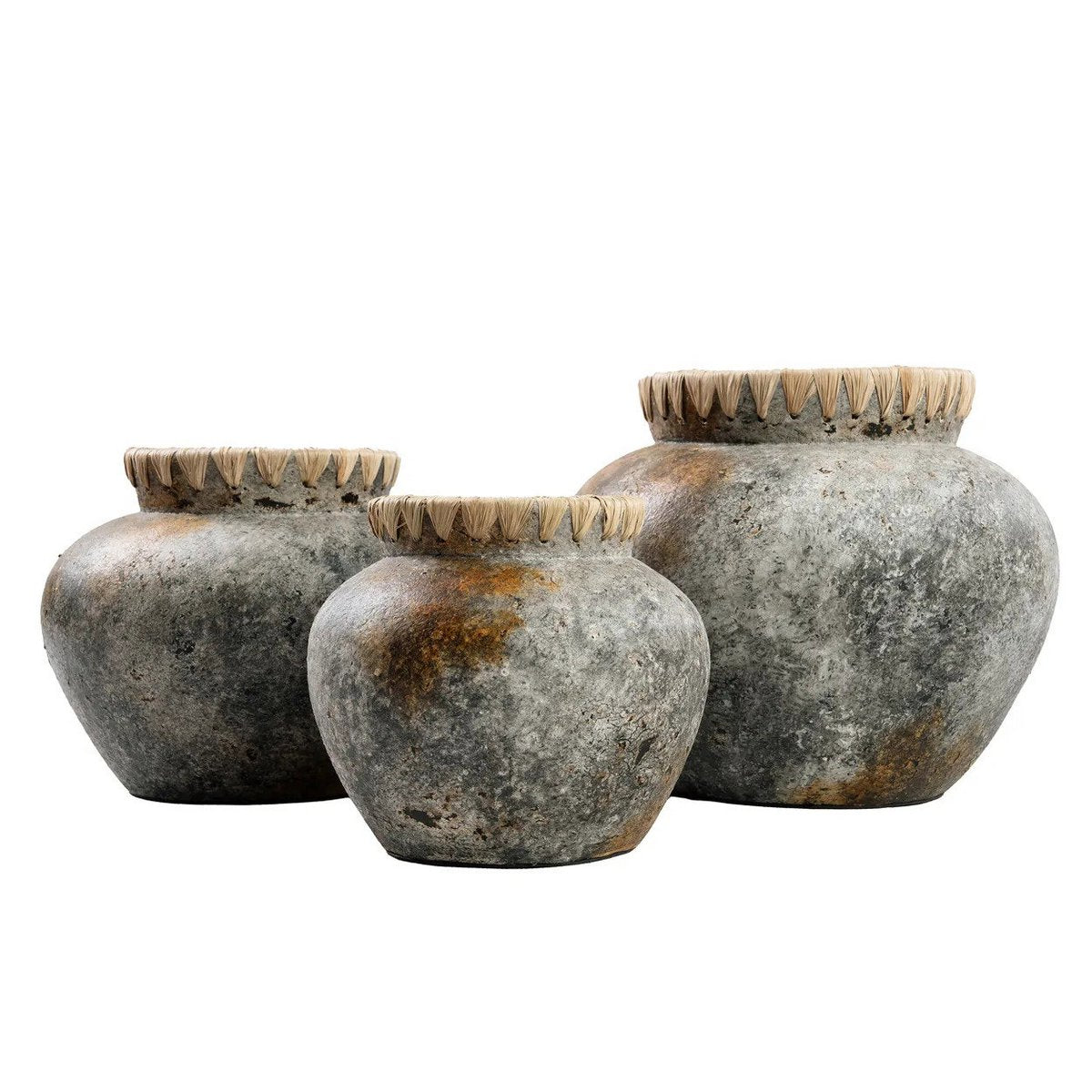 Timeless Artisan Vase in Antique Grey - Curated Luxury Design