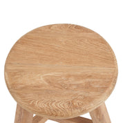 Noguchi round teak stool