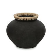 Timeless Black Natural Vase - Artisan Crafted Luxury Design