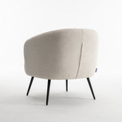 Fauteuil Amélie teddy ivory