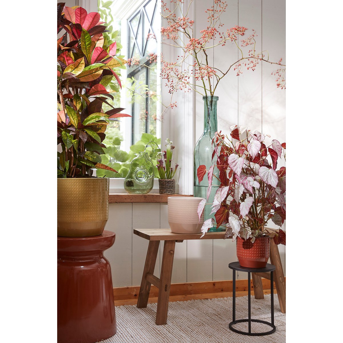 Handcrafted Brown Wooden Bench - Timeless Artisan Design