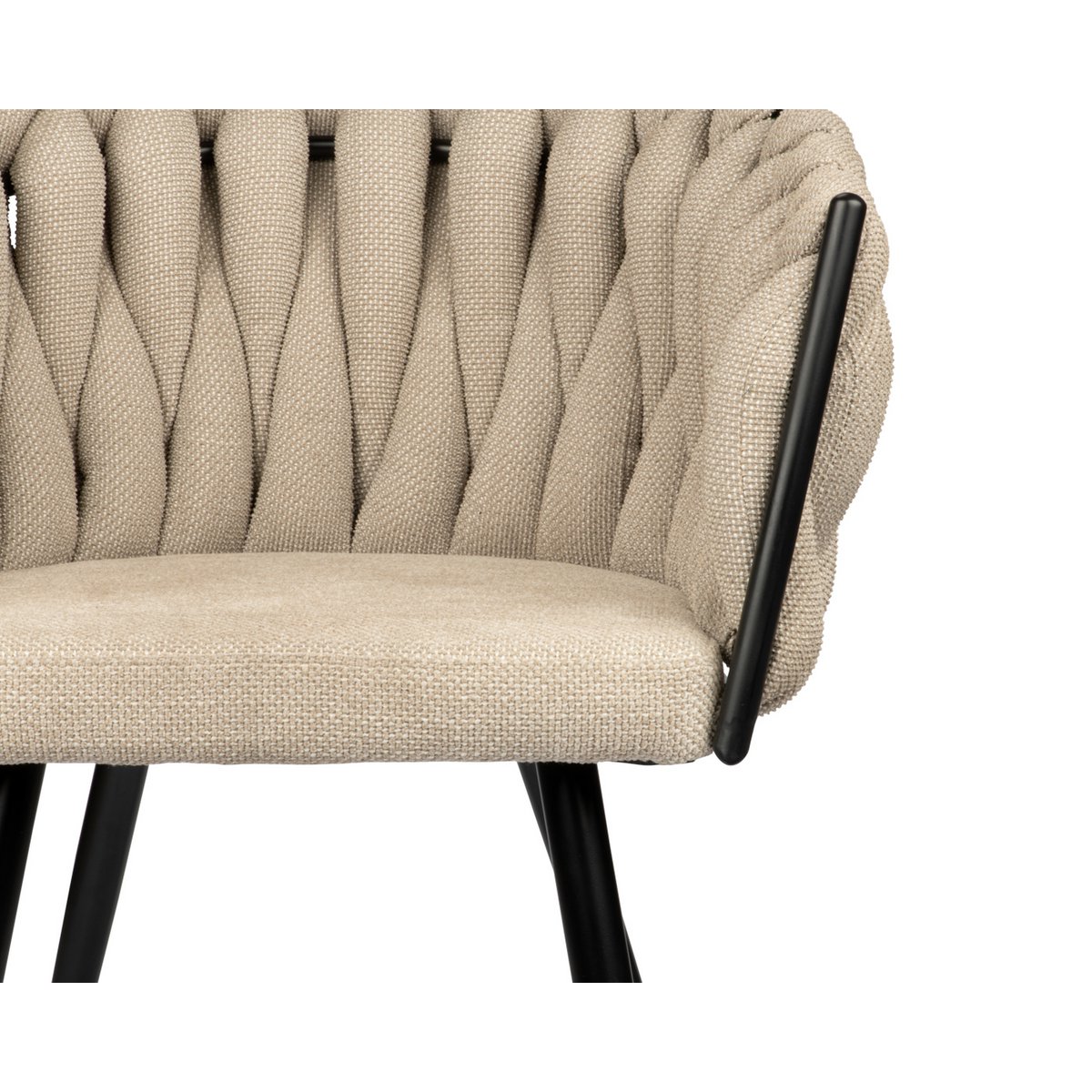 Sculptural Beige Wave Chairs, Hand-Finished Artisanal Design