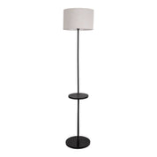 Timeless Artisan Standing Lamp with Curated Black Metal Design