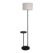 Timeless Artisan Standing Lamp with Curated Black Metal Design