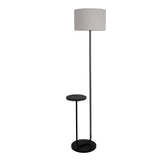 Timeless Artisan Standing Lamp with Curated Black Metal Design