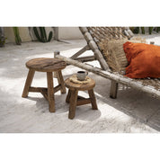 Yatai reclaimed teak stool – small